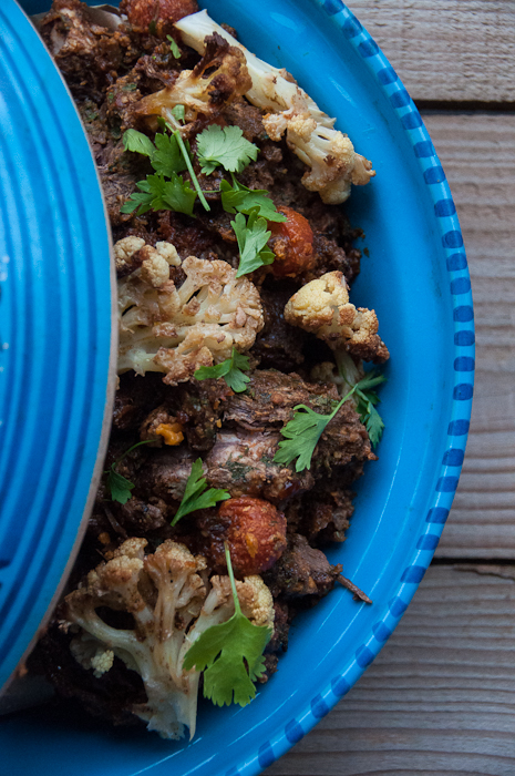 Beef tagine with cauliflower