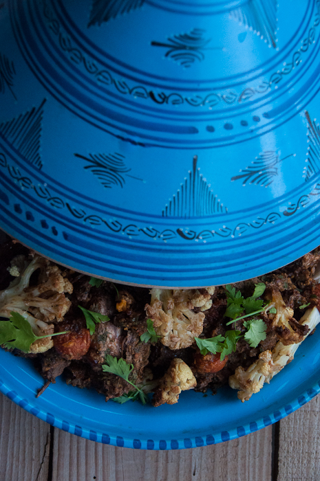 Beef tagine with cauliflower