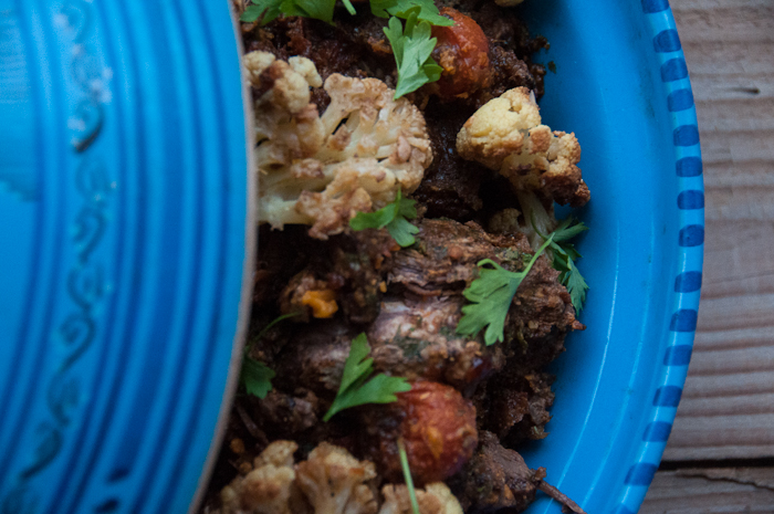 Beef tagine with cauliflower