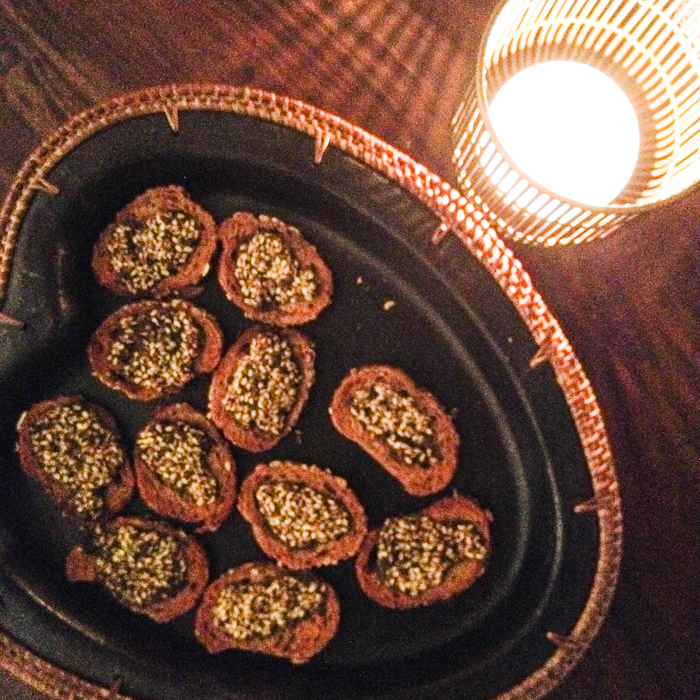 Zaatar topped nibbles