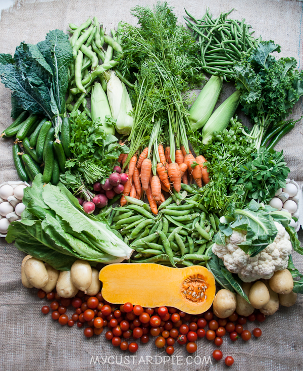 farmers market vegetables