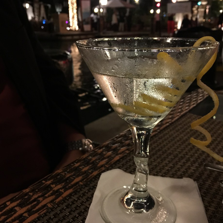 Vodka martini at Left Bank