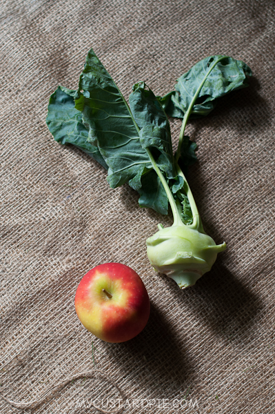 kohlrabi ploughmans salad - mycustardpie