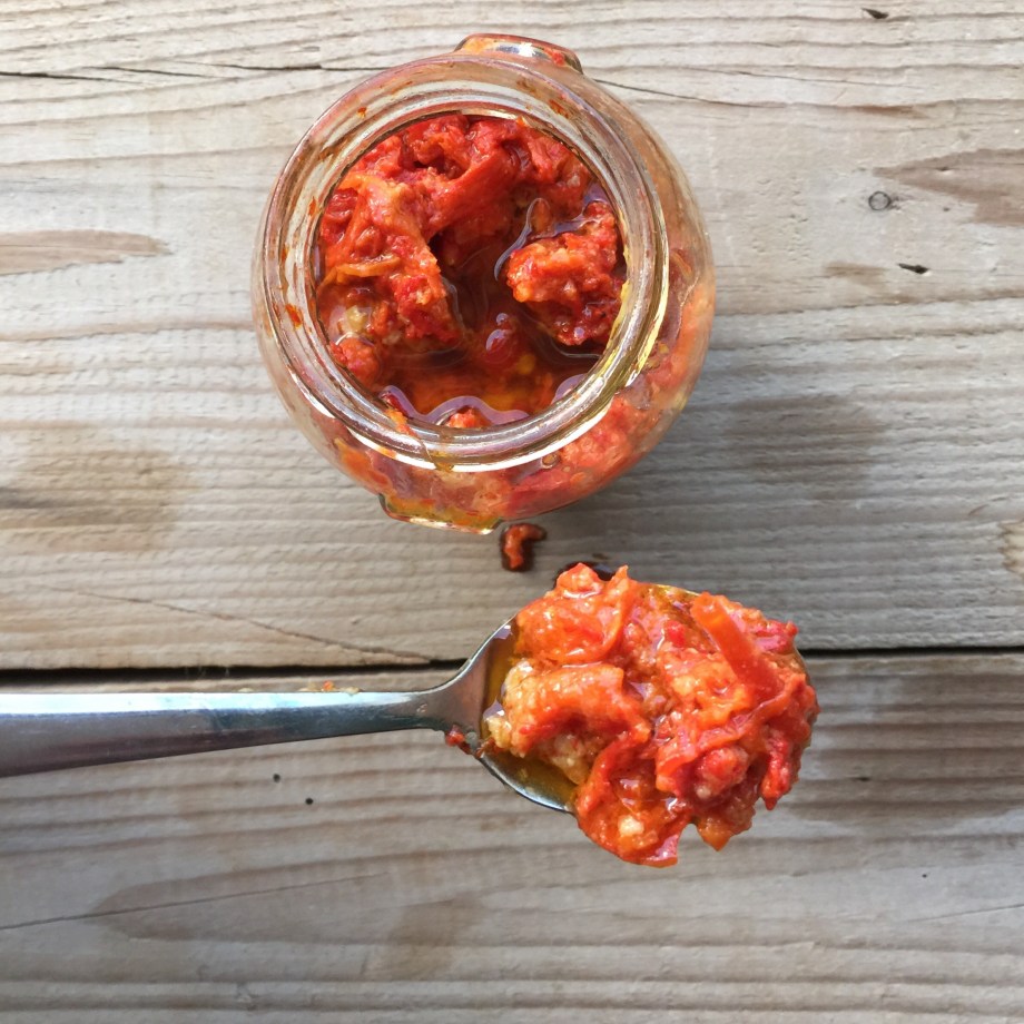 Confit chilli and garlic - mycustardpie.com