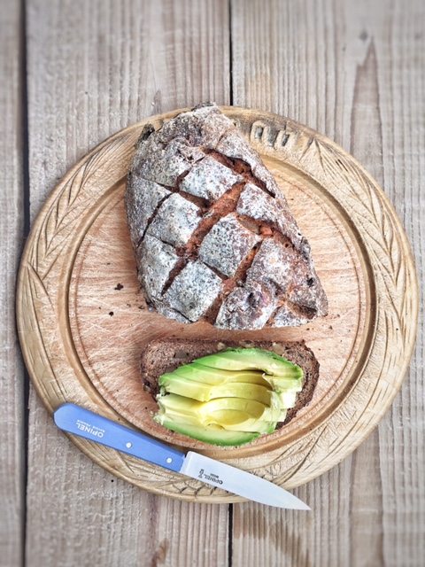 Honey and walnut bread on mycustardpie.com