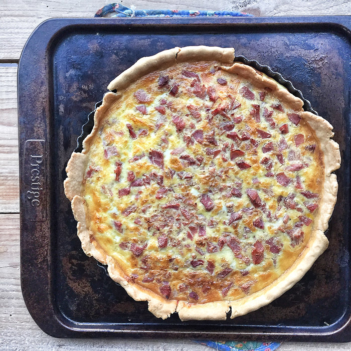 My ham quiche which I couldn't eat as going vegetarian in January! In my kitchen on mycustardpie