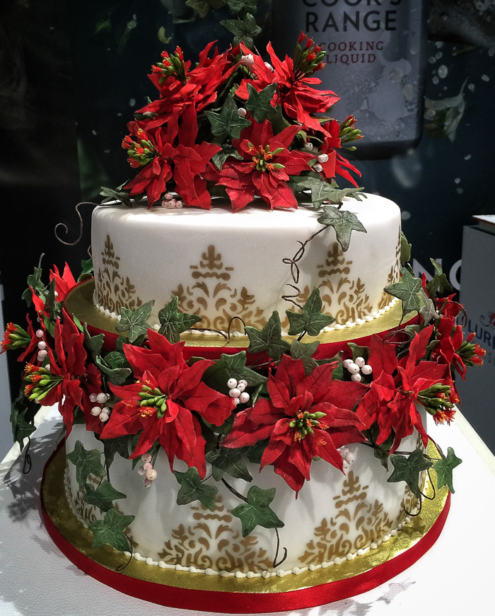 This was my favourite - look at those sugar ponsiettias. read more about December foodie happenings on mycustardpie.com