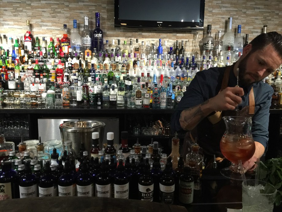 Learning about gin at the MMI Bar Academy - more about December food experiences on mycustardpie.com