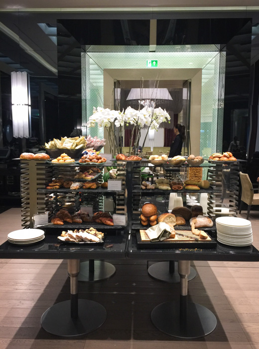 Part of the breakfast display at Excelsior Gallia - where to head if you want an international style breakfast. How to eat breakfast in Italy on mycustardpie.com