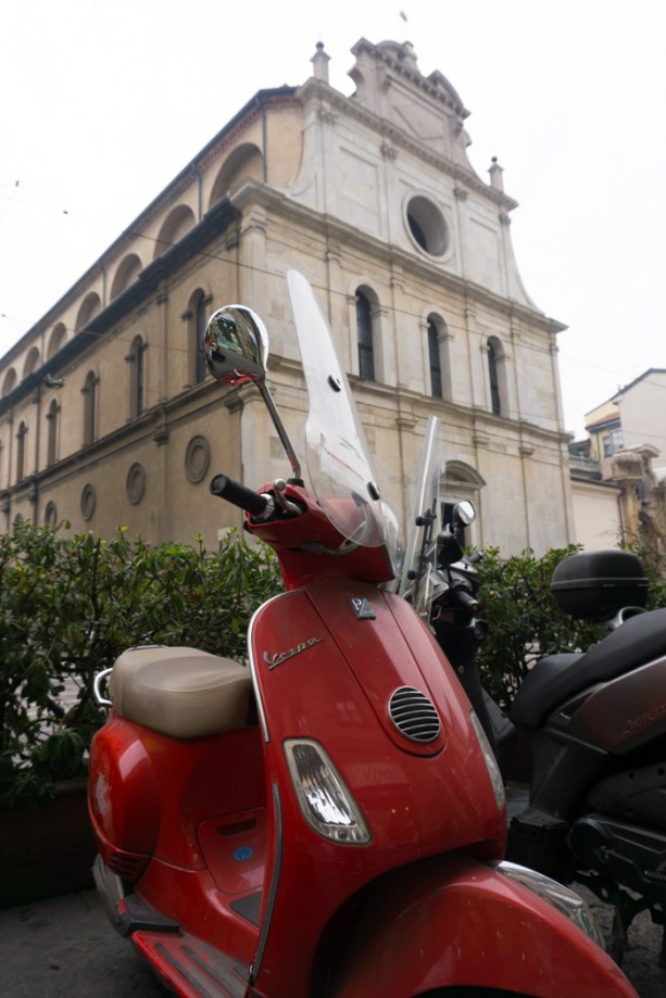 Scooters in Milan Italy on mycustardpie.com