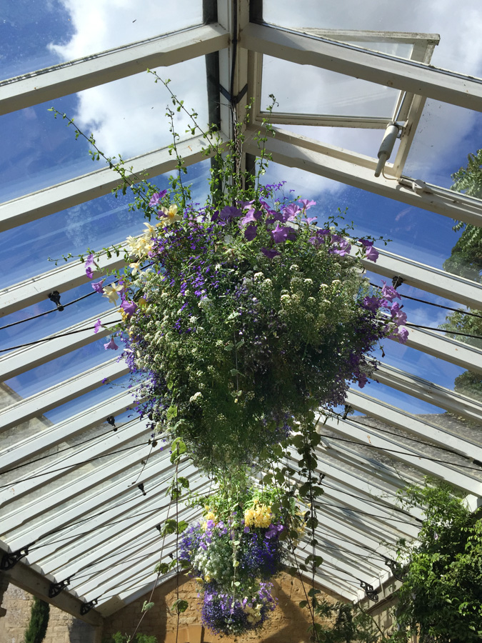Blue sky through a conservatory roof. Summer days in the UK on mycustardpie.com