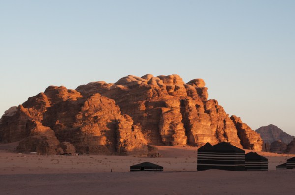 Wadi Rum at sunset. Visit Jordan on a family holiday - mycustardpie.com