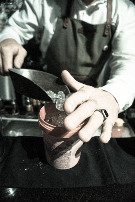 How to make a Country Garden Bitter Sorbet cocktail on mycustardpie.com