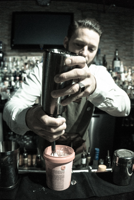 How to make a Country Garden Bitter Sorbet cocktail on mycustardpie.com