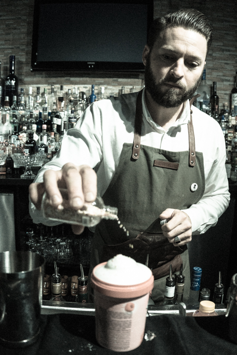 How to make a Country Garden Bitter Sorbet cocktail on mycustardpie.com