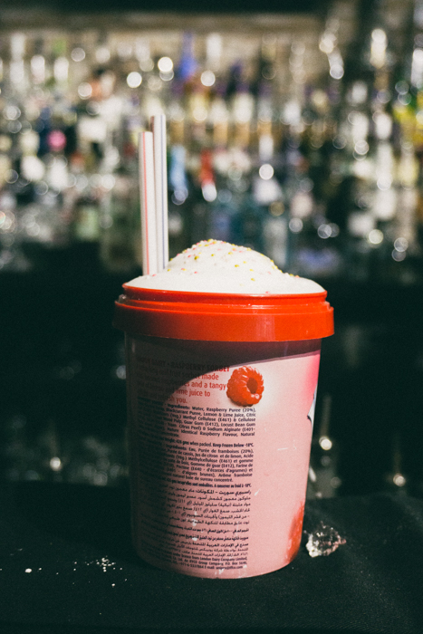 How to make a Country Garden Bitter Sorbet cocktail on mycustardpie.com