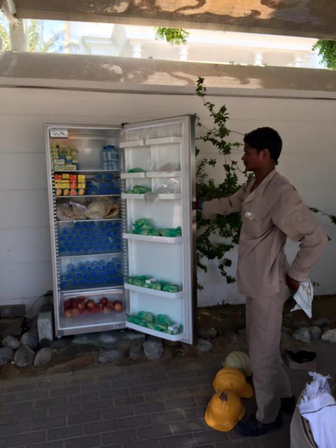 Ramadan sharing fridge