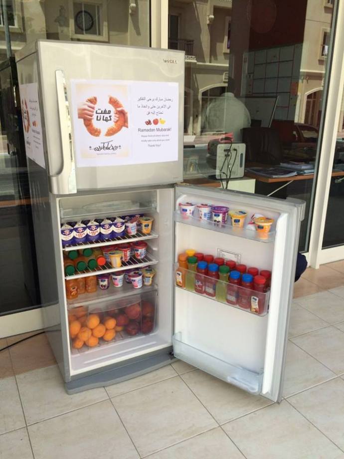 Ramadan sharing fridge