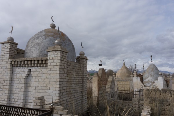 Cemetery. Hiking and exploring in Kyrgyzstan