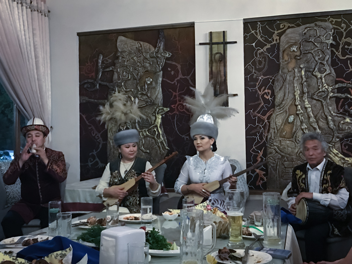 Traditional musicians. Hiking and exploring in Kyrgyzstan
