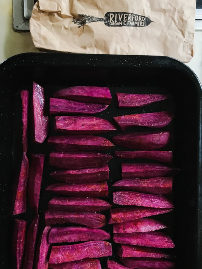 Purple sweet potatoes