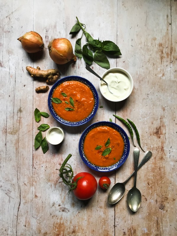 Sweet Potato and turmeric soup