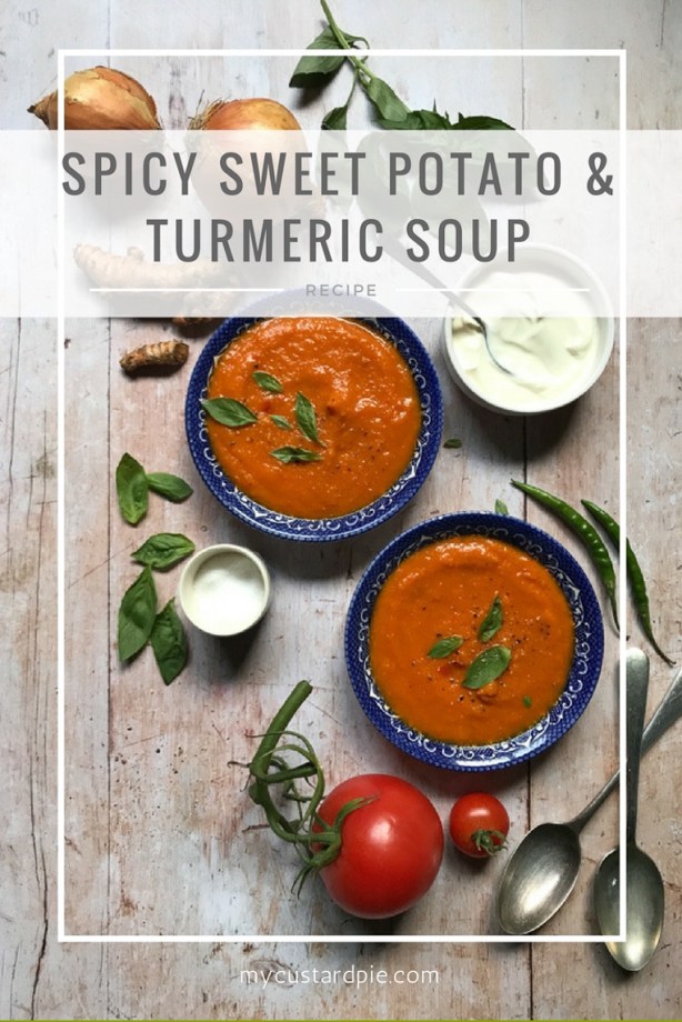 Spicy sweet potato and turmeric soup