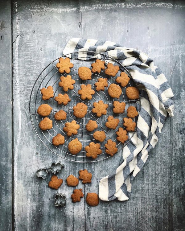 Gingerbread biscuits as part of an Instagram Photography Challenge