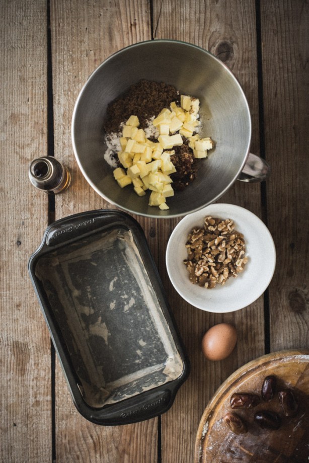loaf tin, and mixing bowl