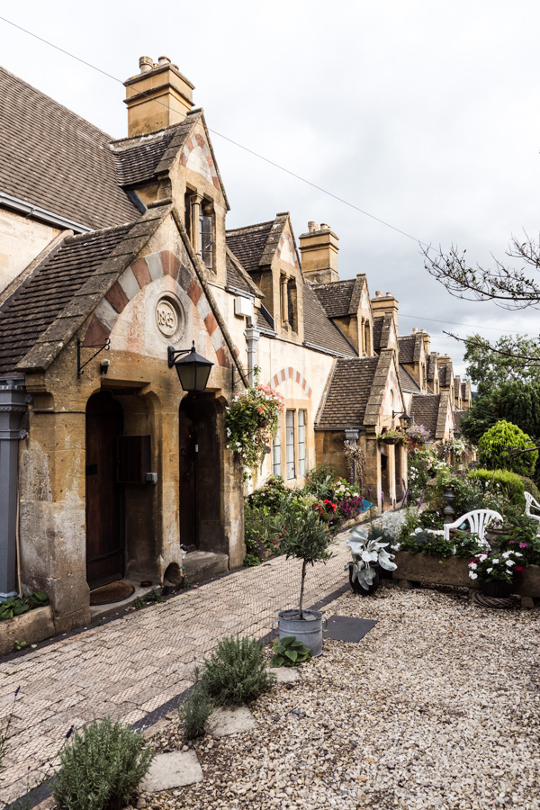 A row of almshouses