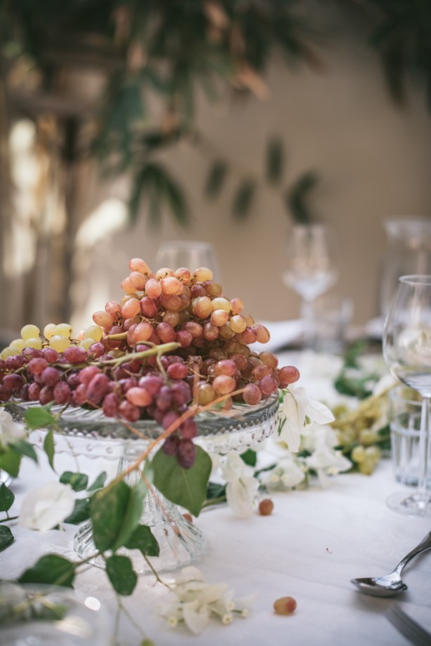 Dinner table in the garden