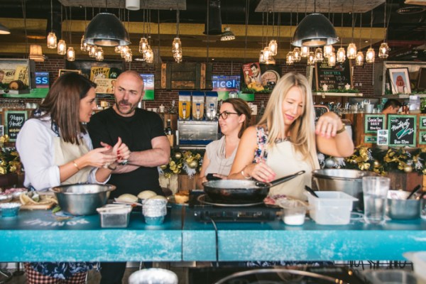 Cooking in the kitchen with Simon Rimmer