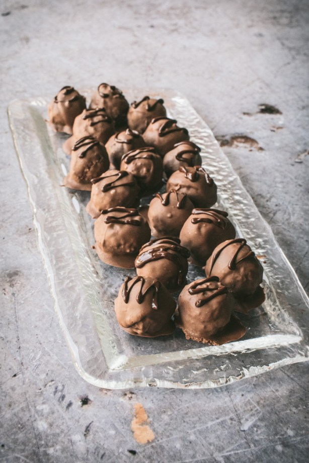 Tim Tam Truffles on a serving plate