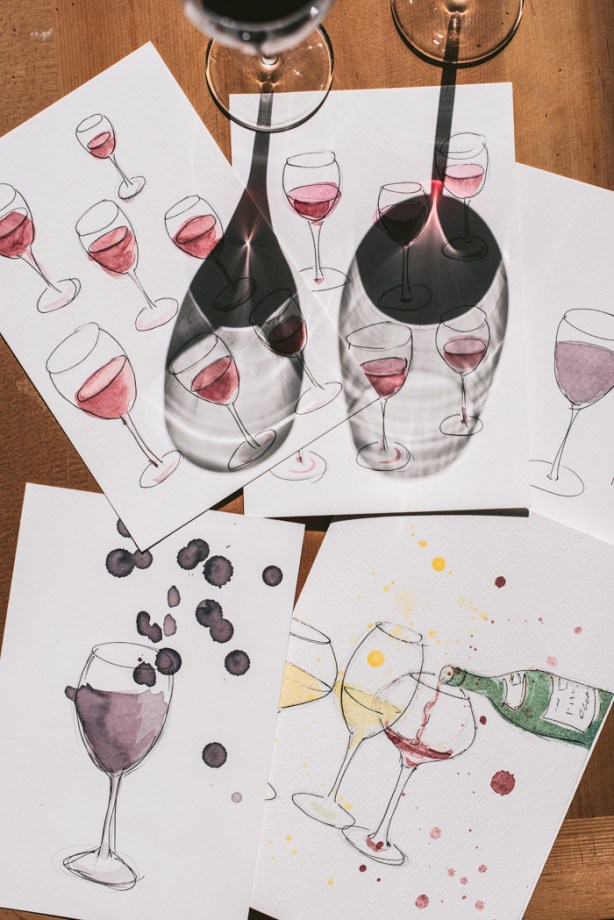paintings of wine