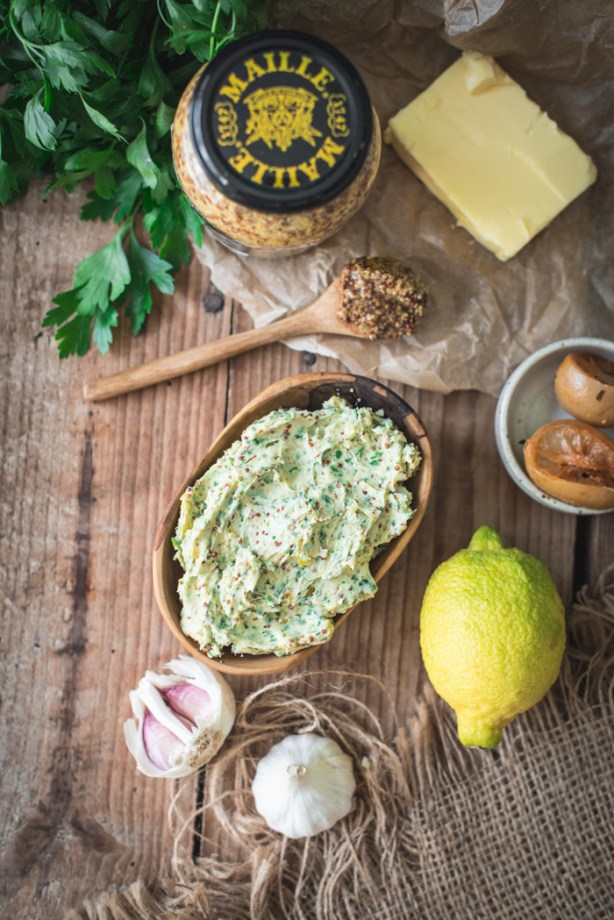 parsley, mustard and preserved lemon butter