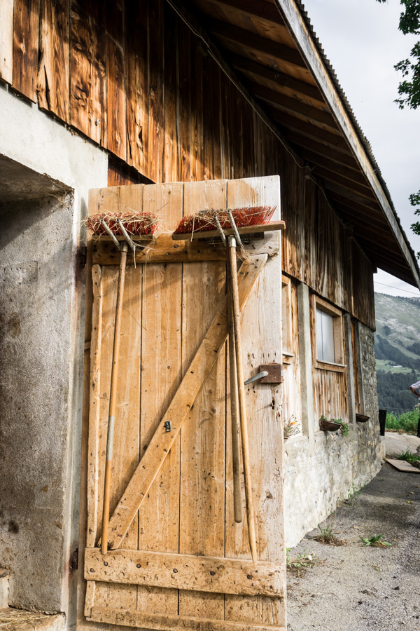 door to cow shed