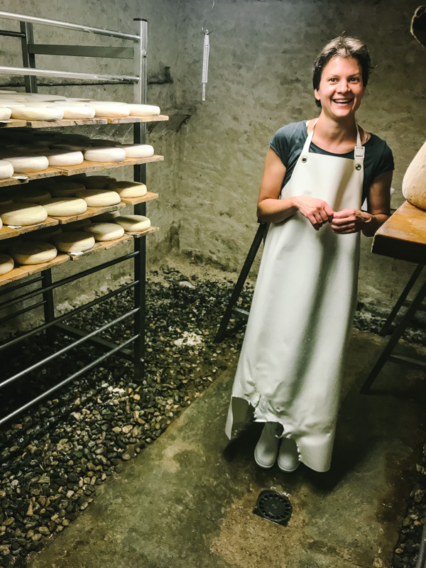 inside the cheese cave