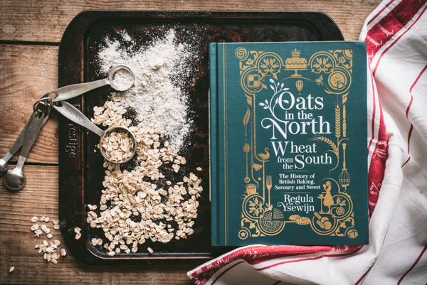 cookery book on baking trays
