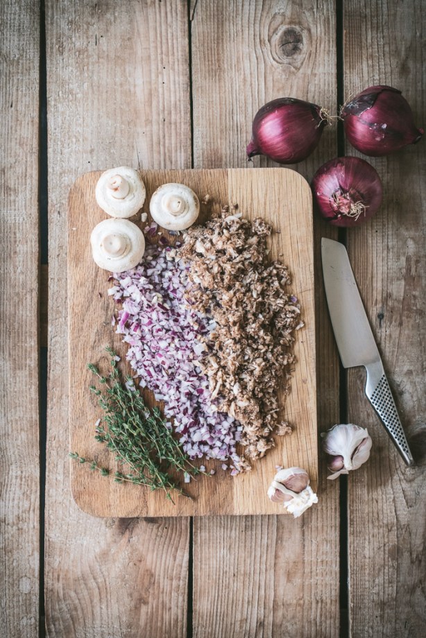 onions and mushrooms