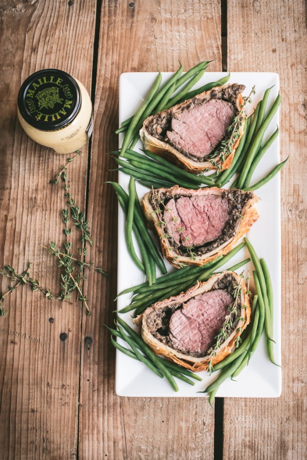 beef wellington on a plate