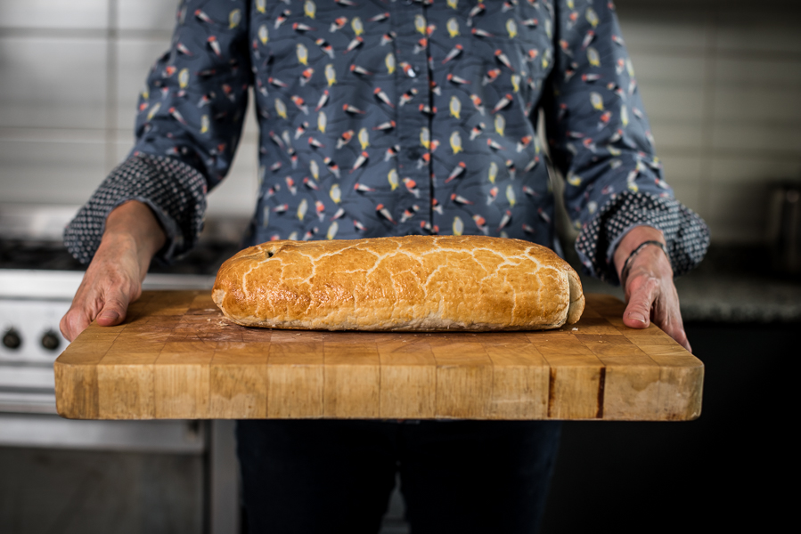 beef wellington on a board