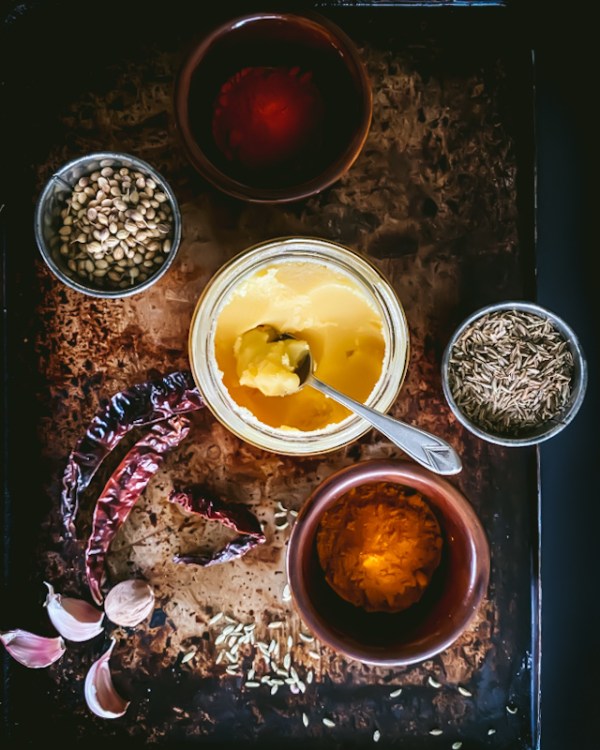 ghee and spices