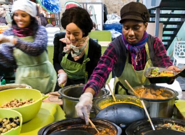 people cooking