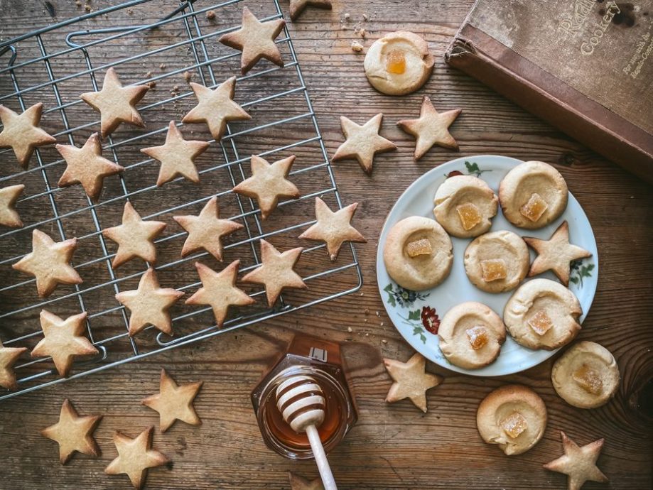 assorted honey ginger biscuits a cookery book